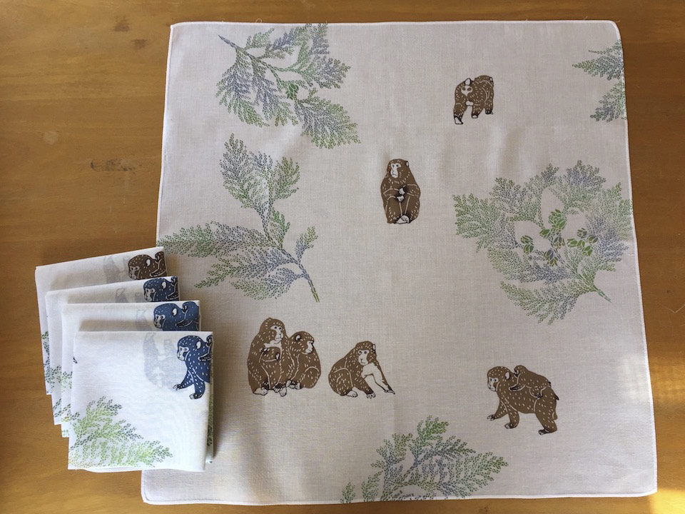 Monkeys and cypress in Aomori